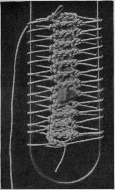 Fig. 5.  Bar  stitch. A simple variation of the ordinary hairpin