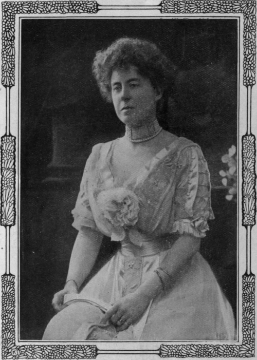 The Countess of Derby, a well known political hostess and an enthusiastic supporter of her cause