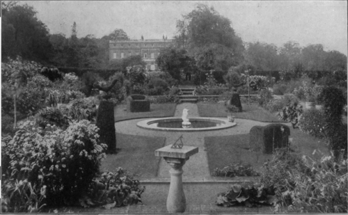 The beautiful Dutch garden at Clandon Park, Guildford, the seat of the Earl of Onslow