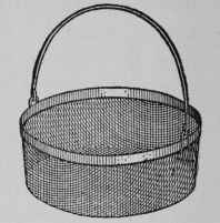 Fig. 34 - Handy pail colander for dipping and blanching products before canning, also for removing glass jars from sterilizer.