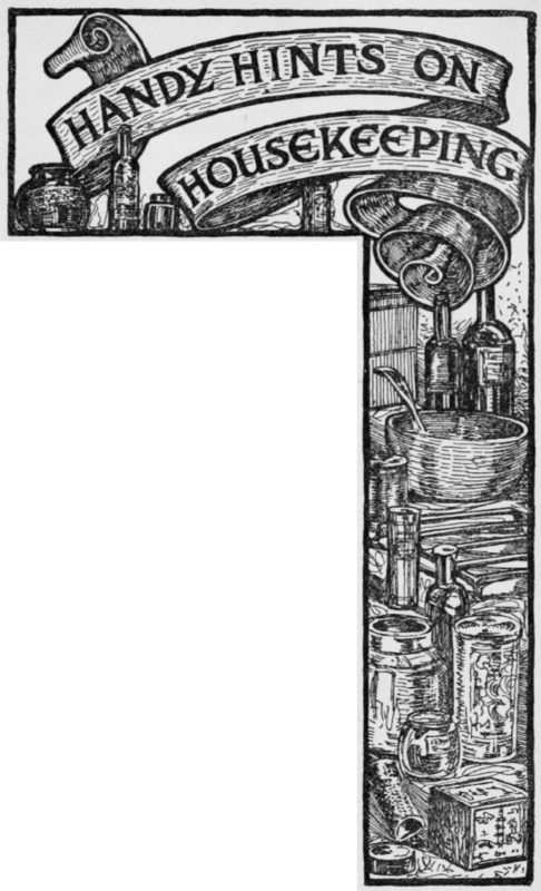 Chapter XXI Handy Hints on Housekeeping 64