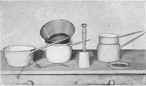 Utensils for making Cream Soups.