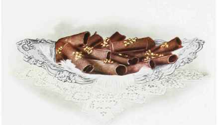 CHOCOLATE WALNUT WAFERS.
