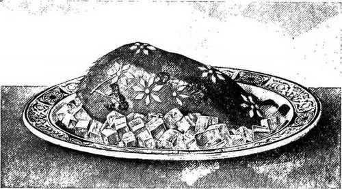 Chaudfroid Of Tongue With Cubes Of Aspic Jelly