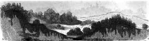 Section and Sectional View of the Grounds at Kenwood, oh the Line A B, looking to the North.