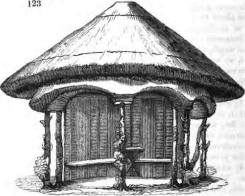 another design for a rustic seat of the same general character