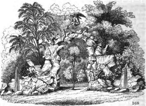view of the rustle arch and Cupid
