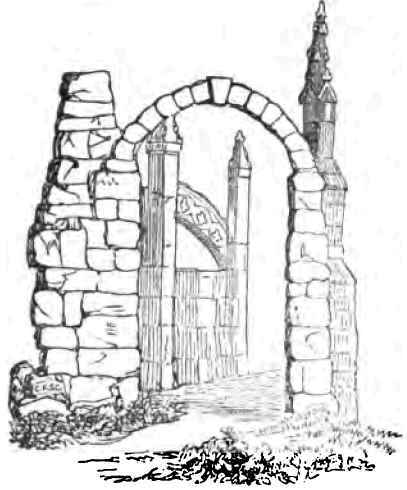 Sketch exhibiting the principle of forming abutmeuts for Gothic arches.