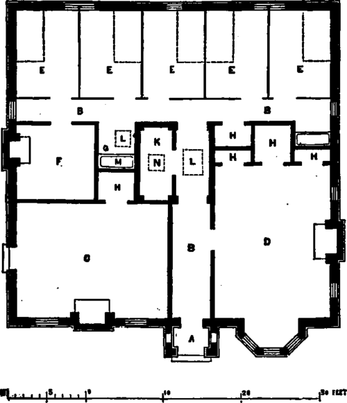 Plan for a Gardener's Cottage.