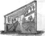 End section of a forcing house.