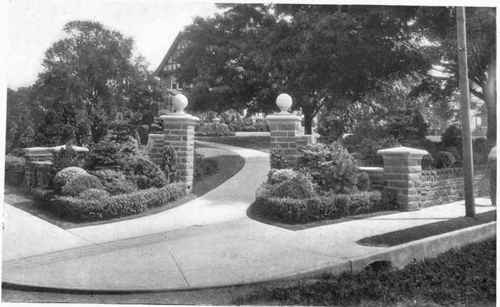 Fig. 26A.   Good arrangement of corner entrance.   See page 33.