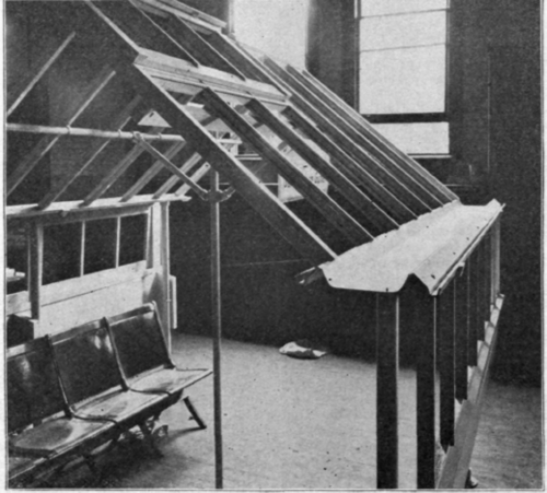 Model Greenhouse, Showing Iron Gutter and Cypress Construction.