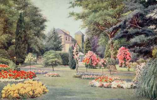 Lawn Plantings Have A Rich, And At The Same Time Refined Effect. Painted by Josephine Gundry.
