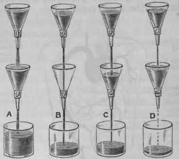Fig. 6.   Diagram to illustrate the differences produced in the amount of a drug present in the organism by alterations in the rate of absorption and excretion