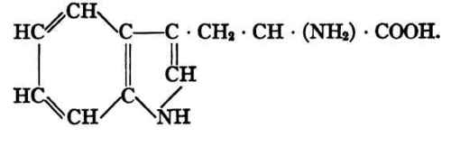 Tryptophane, α amino ß indol propionic acid.