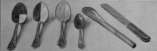 Fig. 16.   The spoonfuls in measuring should be level.