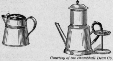 Fig. 68.   A pot for boiling coffee and a pot for drip coffee.