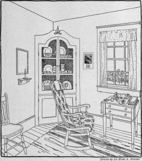 Fig. 82.    Isn't this the pleasantest room in the whole house? A corner of Mrs. Allen's kitchen.