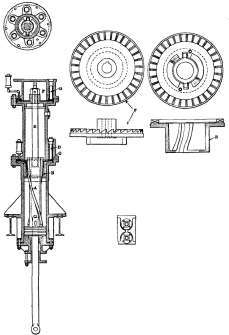 Rotating gear of Baker top.