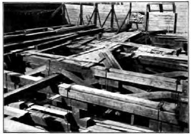 Substantial and Well constructed Shoring for an Excavation.