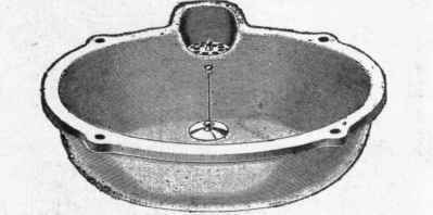 Fig. 304. All Porcelain Plug and Chain Basin.