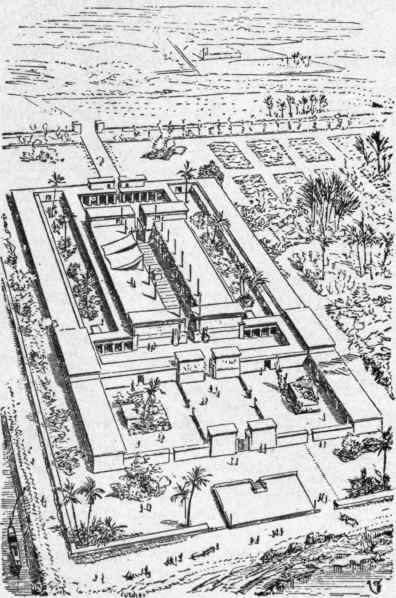Fig. 395. Palace of a Governor of Ancient Egypt.