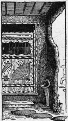 Fig. 403. Japanese Privy Door and Urinal.