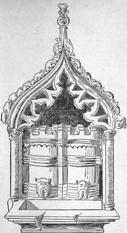 Fig. 5. A Fourteenth Century Cistern and Basin.