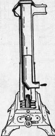 Fig. 130. Section of Gas Radiator of Fig. 129, Showing Flue to Connect to Chimney.