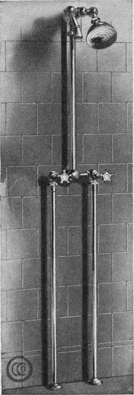 Fig. 16. Shower Bath Fitting with Shower Head and Douche Adjustable