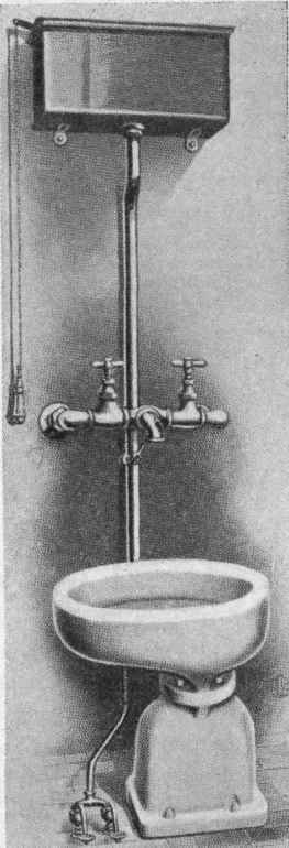 Fig. 34. Slop Sink Mounted on Trap Standard