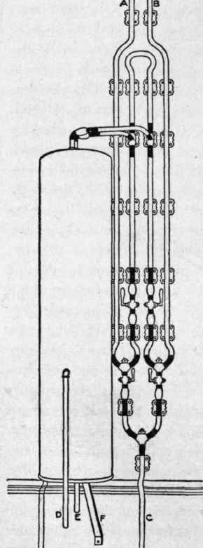 Fig. 98. Distributing Lines of Lead Pipe for a Tank Installation.
