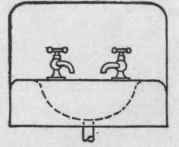 Fig. 35 Elevation Symbol for Lavatory
