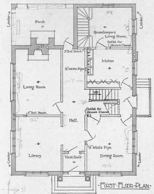 Fig. 83 First Floor Plan of Residence