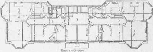 Fig. 88 Fourth Floor Plan of Apartment House