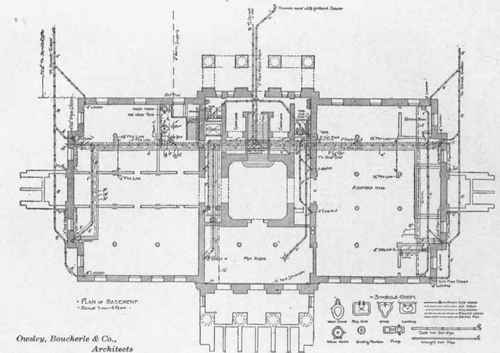 Fig. 96 Basement Plan of Courthouse