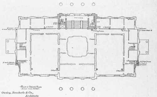 Fig. 98 Second Floor Plan of Courthouse