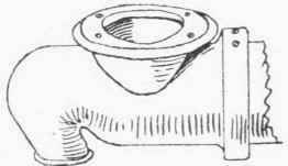 Fig. 125. Trough Closet with Junction for Seat.