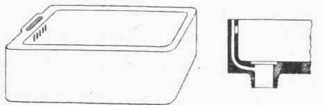 Fig. 15. Butler's Sink  Belfast  pattern with Open top Overflow.