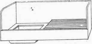 Fig. 21. Butler's Sink and Drainer, with Slate or Marble Skirtings.