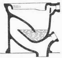 Fig. ioi. Wash down Pedestal Closet with Back Outlet.