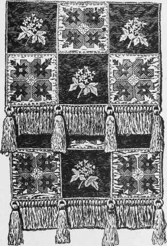 Applique Piano Scarf 120