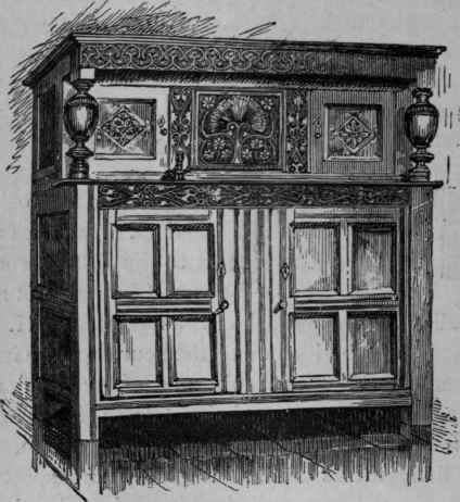 Seventeenth Century Cabinet, belonging to the Rev. H. R. Haweis.