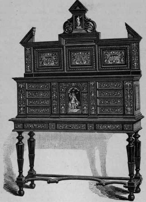 Sixteenth century cabinet: an instance of the worship of wreck.