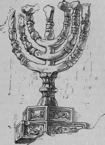 The golden candlestick, from the Arch of Titus.