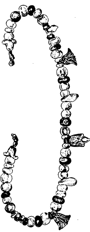 Necklace of Glass and Gold, Phoenician. (B. M).