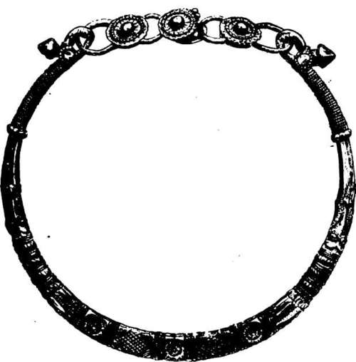 Primitive Silver Bracelet; Dinajpur, Bengal. (B).