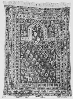 Caucasian Shirvan Prayer Rug.