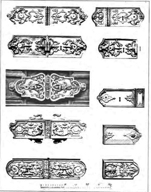 EXAMPLES OF MODERN FRENCH LOCKSMITHS' WORK.