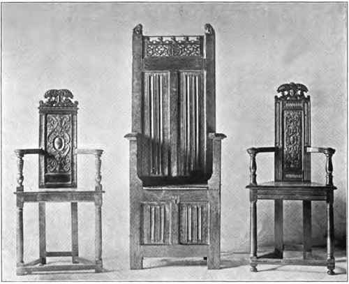 FRENCH CHAIRS, XV AND XVI CENTURIES.